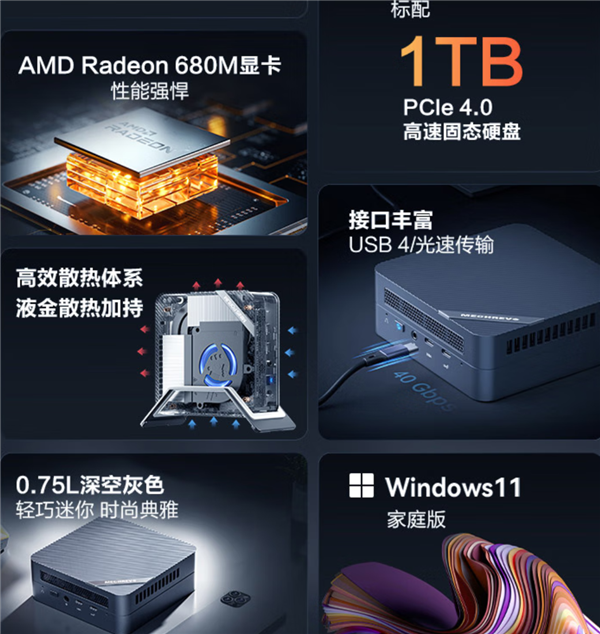 满血8核+32GB+1TB主机到手2929元：办公神器