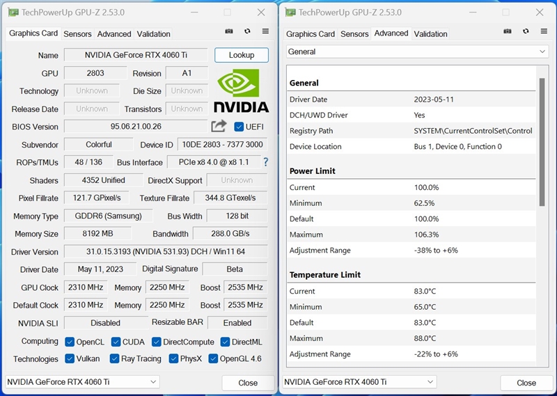 COLORFIRE RTX 4060 Ti橘猫显卡评测：追平RTX 3070