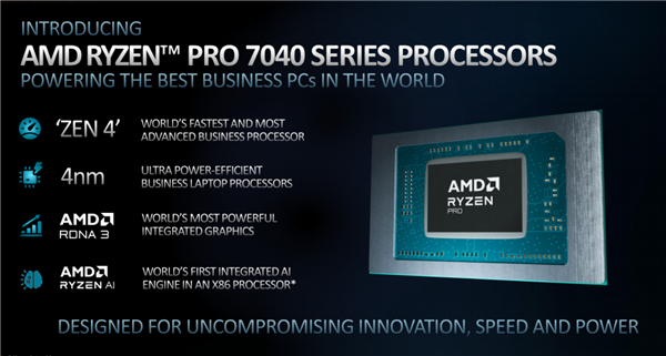AMD Zen4双线出击！锐龙7000新U发布：全面领先苹果M2 Pro