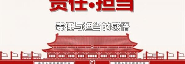 责任与担当的感悟