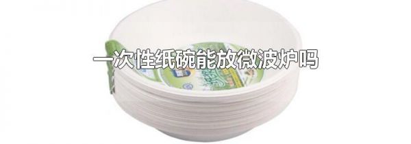 一次性纸碗能放微波炉吗