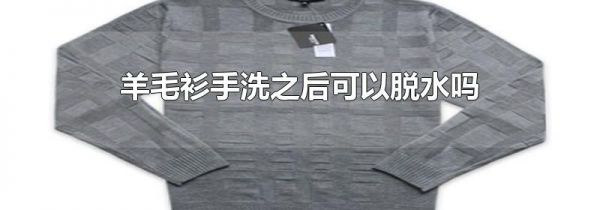 羊毛衫手洗之后可以脱水吗