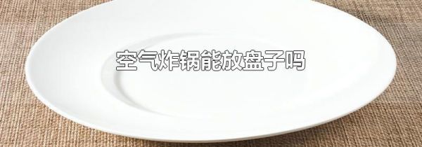 空气炸锅能放盘子吗