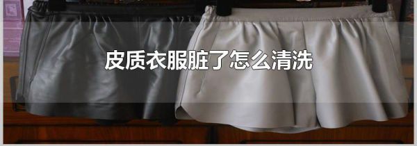 皮质衣服脏了怎么清洗