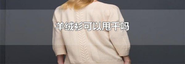 羊绒衫可以甩干吗