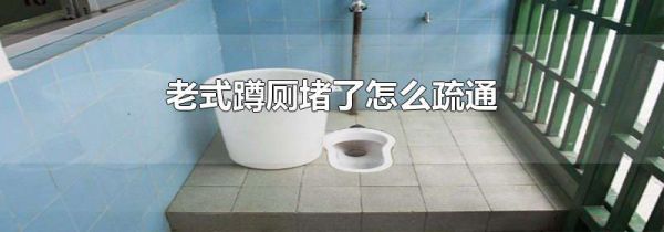 老式蹲厕堵了怎么疏通