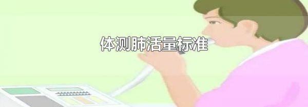 体测肺活量标准
