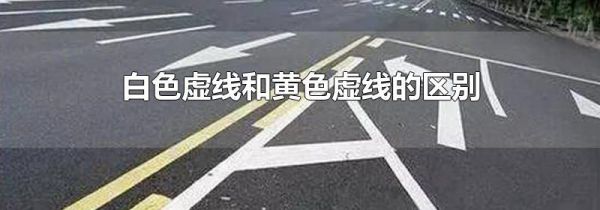 白色虚线和黄色虚线的区别