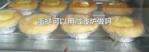 蛋挞可以用微波炉做吗