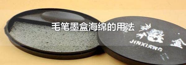 毛笔墨盒海绵的用法