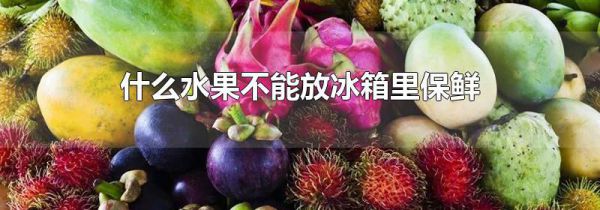 什么水果不能放冰箱里保鲜