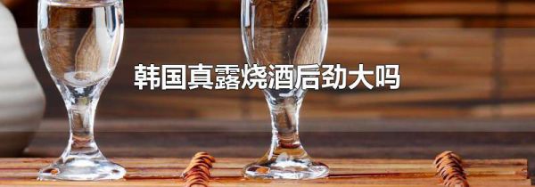 韩国真露烧酒后劲大吗