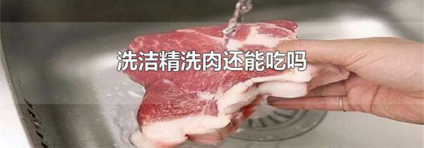 洗洁精洗肉还能吃吗