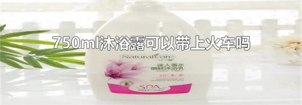 750ml沐浴露可以带上火车吗