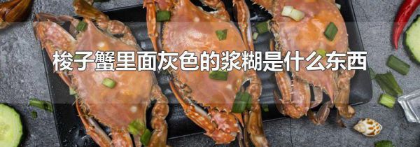 梭子蟹里面灰色的浆糊是什么东西