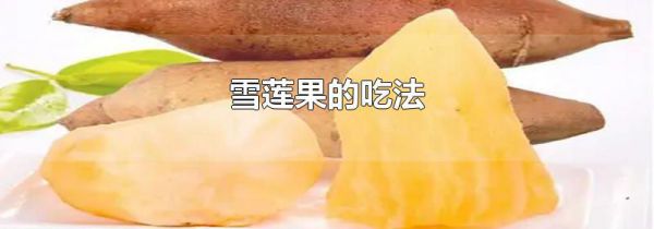 雪莲果的吃法