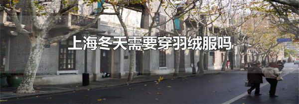 上海冬天需要穿羽绒服吗