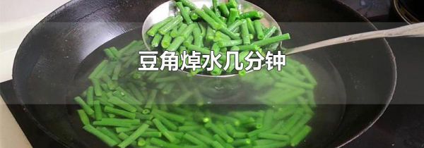 豆角焯水几分钟