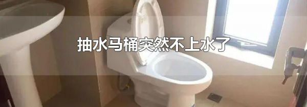 抽水马桶突然不上水了
