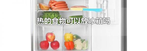 热的食物可以放冰箱吗
