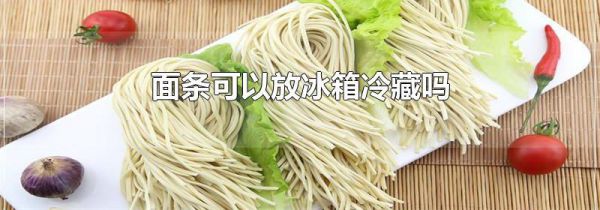 面条可以放冰箱冷藏吗