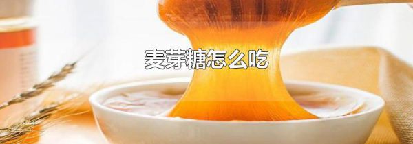 麦芽糖怎么吃
