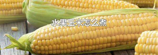 水果玉米怎么煮