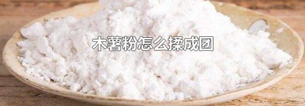 木薯粉怎么揉成团