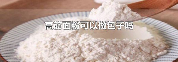 高筋面粉可以做包子吗
