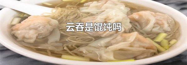云吞是馄饨吗
