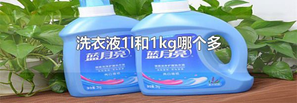 洗衣液1l和1kg哪个多