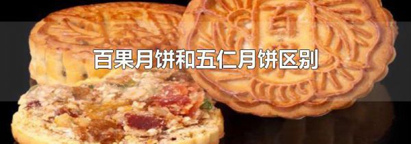 百果月饼和五仁月饼区别