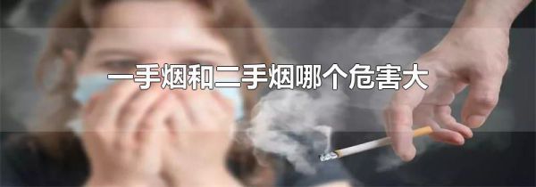 一手烟和二手烟哪个危害大