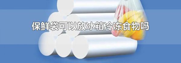 保鲜袋可以放冰箱冷冻食物吗