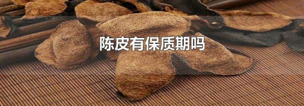 陈皮有保质期吗