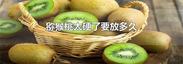 猕猴桃太硬了要放多久