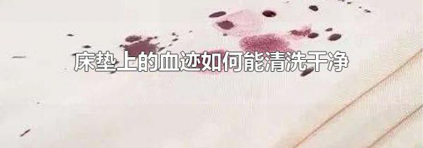 床垫上的血迹如何能清洗干净