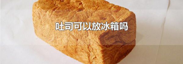 吐司可以放冰箱吗