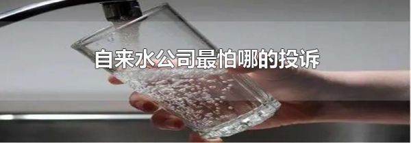 自来水公司最怕哪的投诉