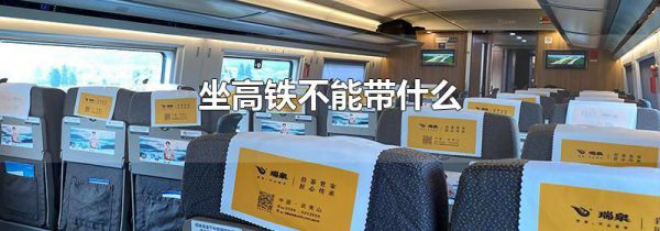 坐高铁不能带什么