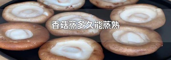 香菇蒸多久能蒸熟