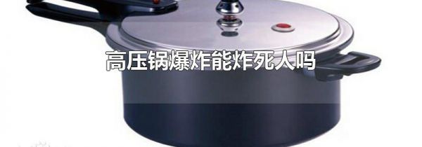 高压锅爆炸能炸死人吗