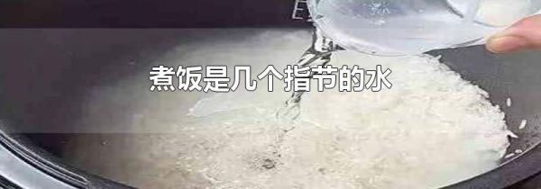 煮饭是几个指节的水