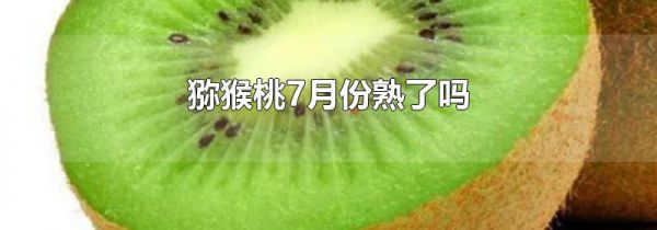 猕猴桃7月份熟了吗