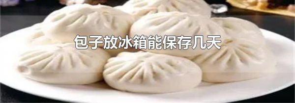 包子放冰箱能保存几天