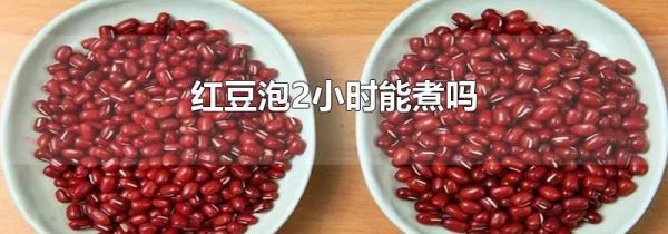 红豆泡2小时能煮吗