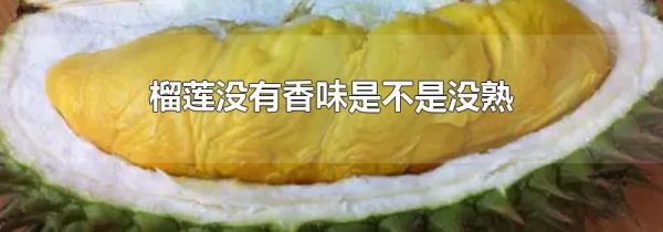 榴莲没有香味是不是没熟
