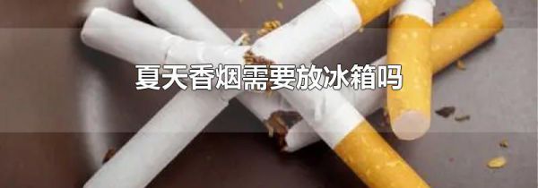 夏天香烟需要放冰箱吗