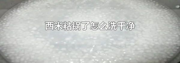 西米粘锅了怎么洗干净