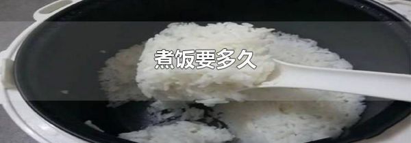 煮饭要多久